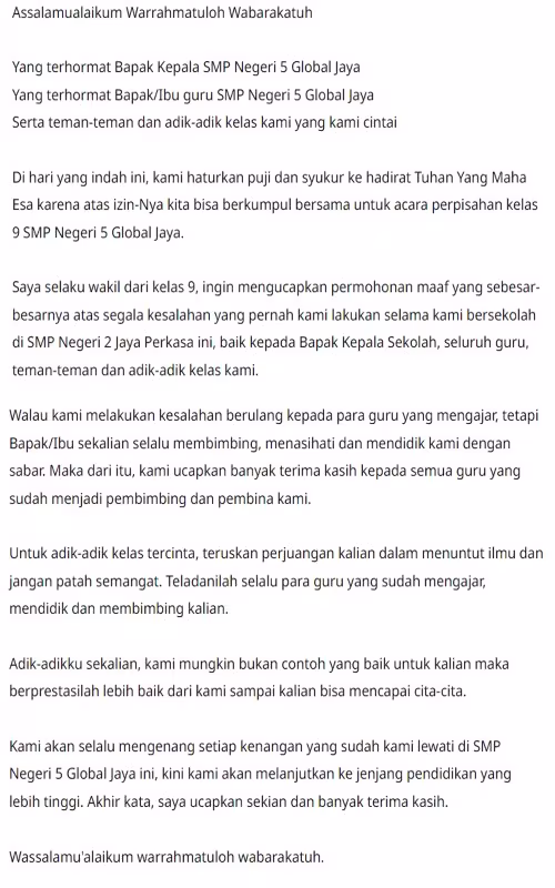 200 Contoh Kata Kata Sambutan Berbagai Acara 2025 Langsung Pakai