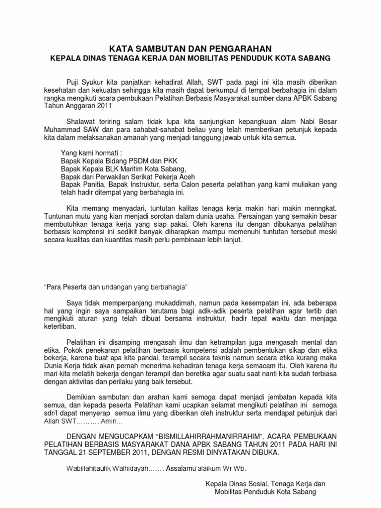 200+ Contoh Kata Kata Sambutan Berbagai Acara 2025: Langsung Pakai! 8 200 Contoh Kata Kata Sambutan Berbagai Acara 2025 Langsung Pakai